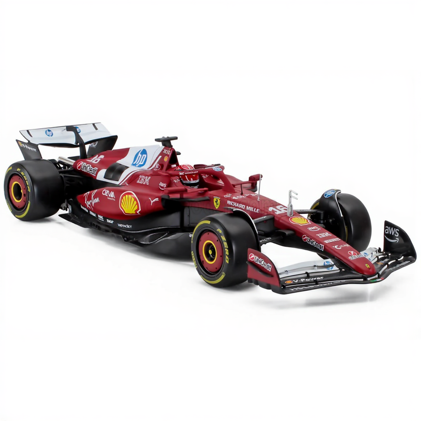 Bburago 1:18 Scuderia Ferrari F1 Team SF25 Charles Leclerc Diecast Model Car