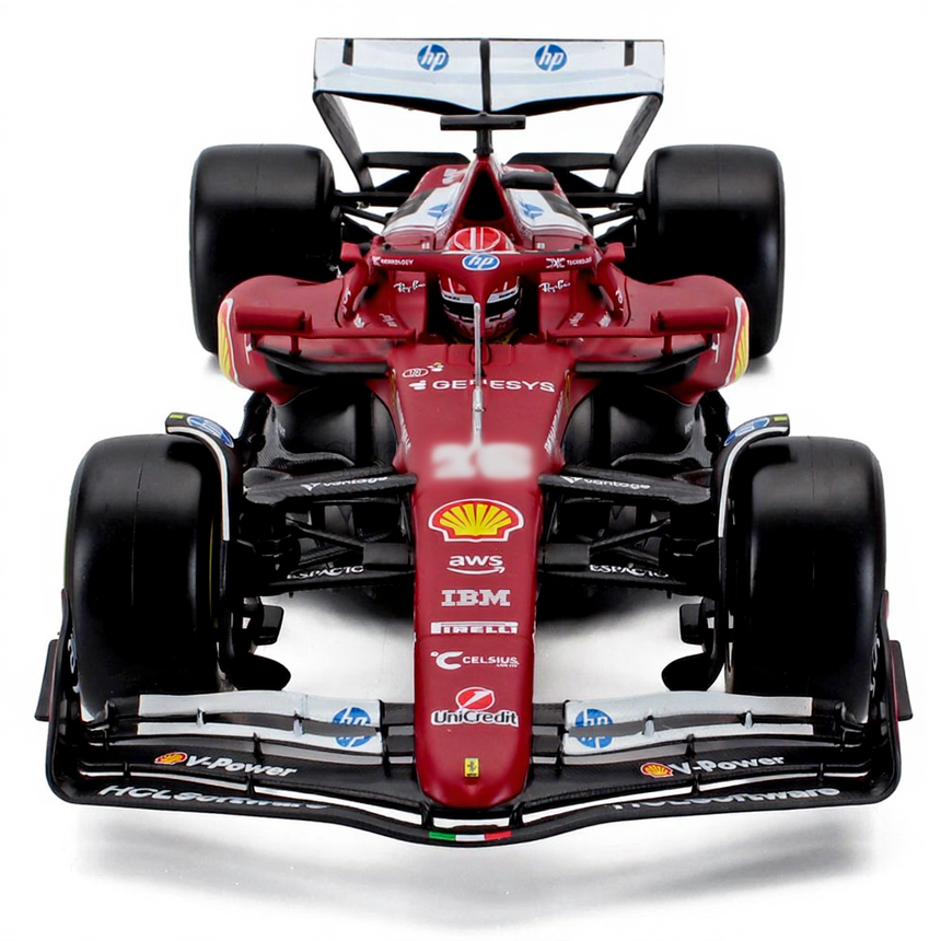 Bburago 1:18 Scuderia Ferrari F1 Team SF25 Charles Leclerc Diecast Model Car
