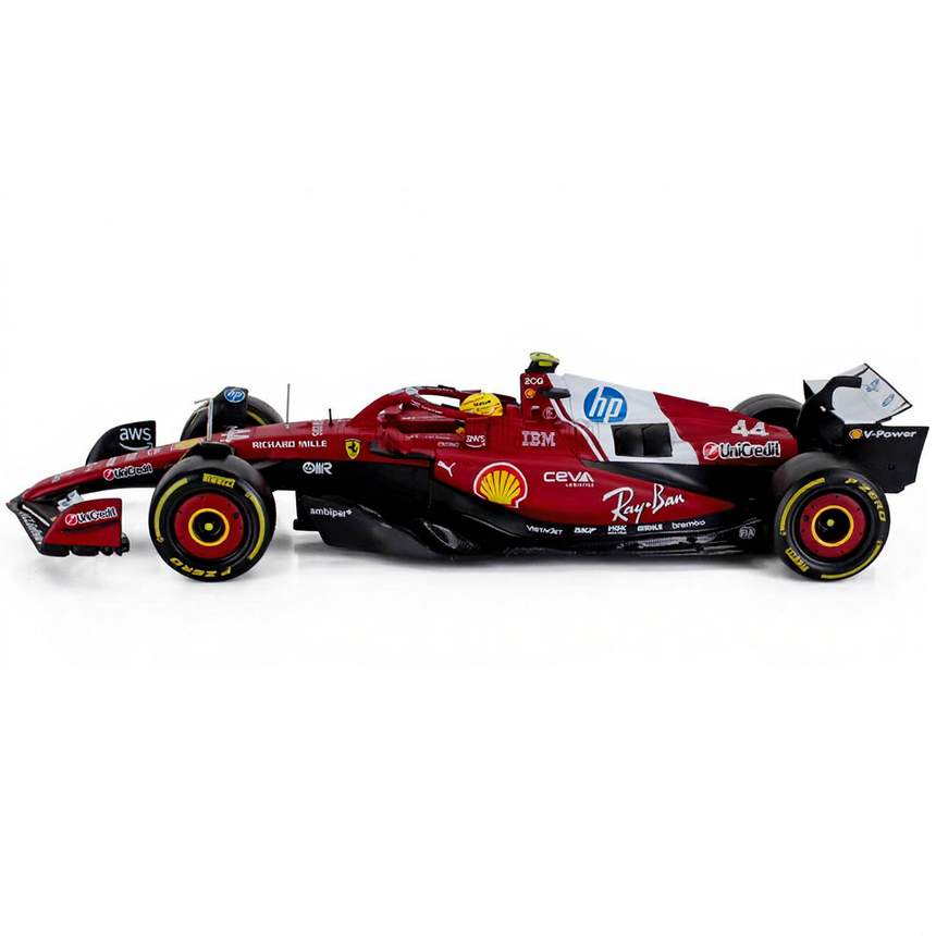 Bburago 1:18 Scuderia Ferrari F1 Team SF25 Lewis Hamilton Diecast Model Car