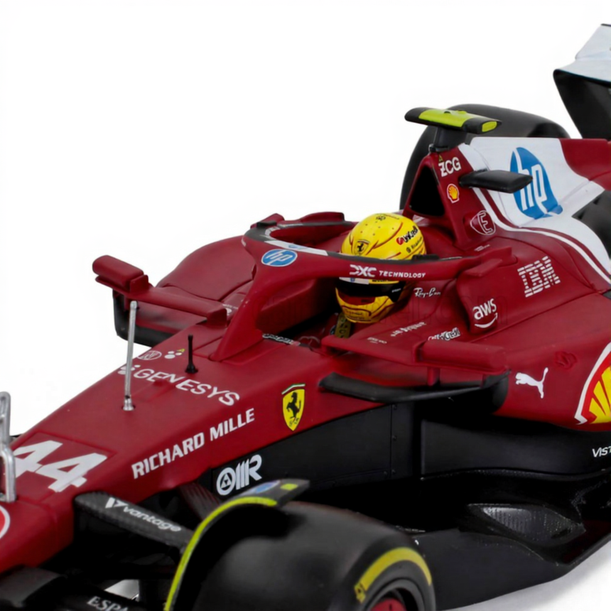Bburago 1:18 Scuderia Ferrari F1 Team SF25 Lewis Hamilton Diecast Model Car