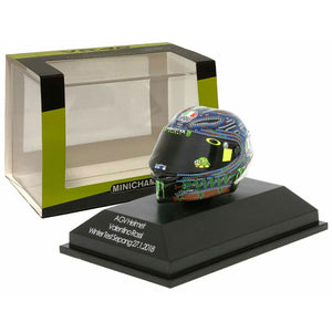 Minichamps 1/8 Scale 2018 Winter Test Sepang Moto GP Valentino Rossi AGV Mini Helmet