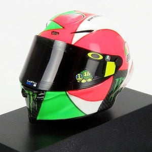 Minichamps 1/8 Scale 2018 Mugello Moto GP Valentino Rossi AGV Mini Helmet