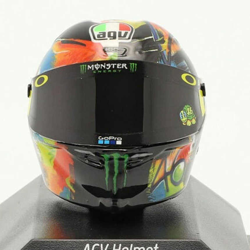 Minichamps 1/8 Scale 2019 Winter Test Moto GP Valentino Rossi AGV Mini Helmet