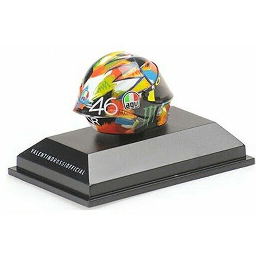 Minichamps 1/8 Scale 2019 Winter Test Moto GP Valentino Rossi AGV Mini Helmet