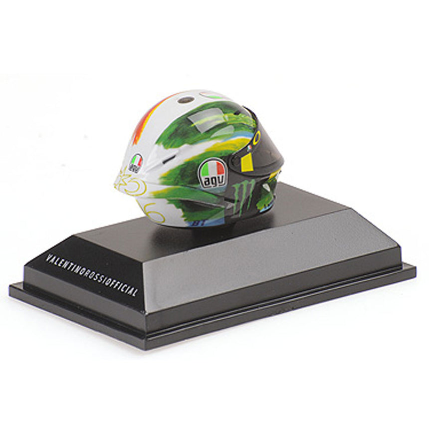 Minichamps 1/8 Scale 2019 Mugello Moto GP Valentino Rossi AGV Mini Helmet