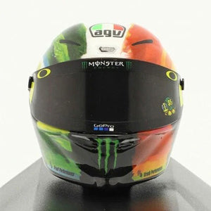 Minichamps 1/8 Scale 2019 Mugello Moto GP Valentino Rossi AGV Mini Helmet