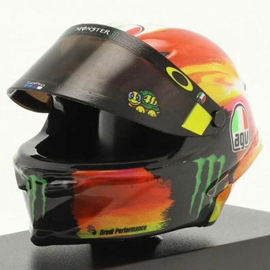 Minichamps 1/8 Scale 2019 Mugello Moto GP Valentino Rossi AGV Mini Helmet
