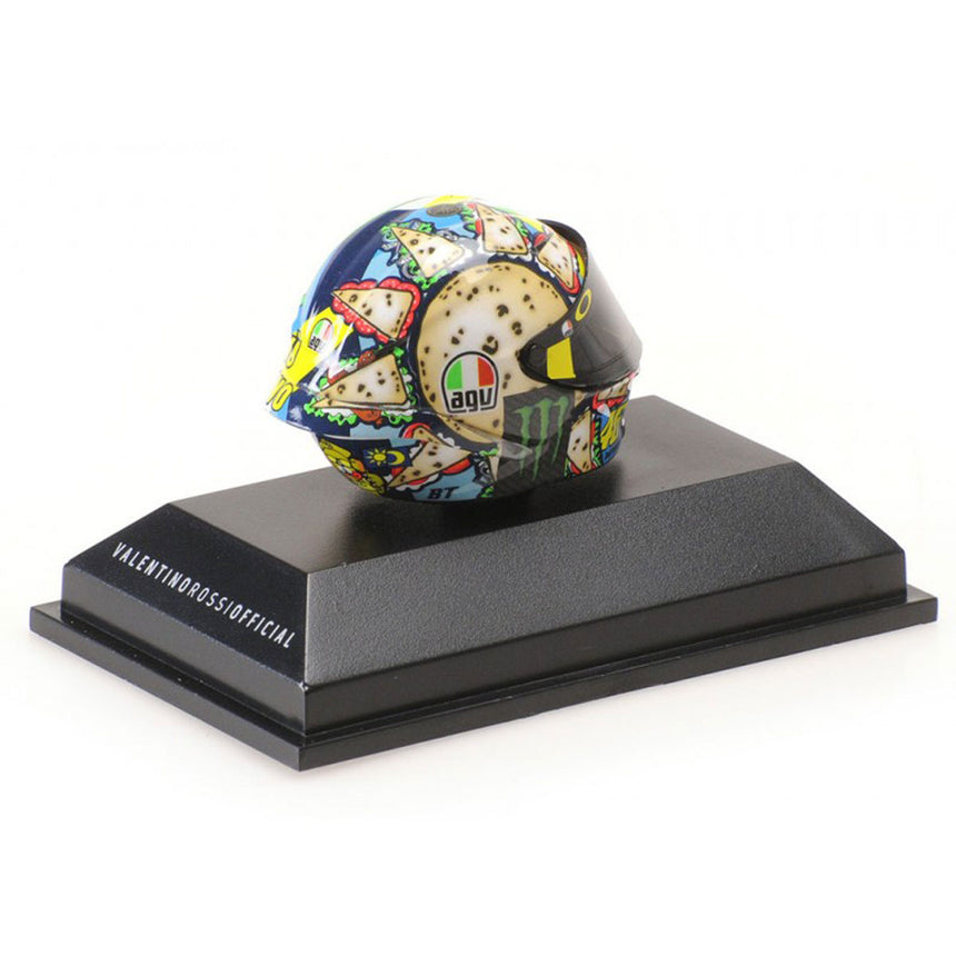 Minichamps 1/8 Scale 2019 Misano Moto GP Valentino Rossi AGV Mini Helmet