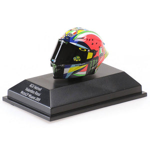 Minichamps 1/8 Scale 2019 Misano Moto GP Valentino Rossi AGV Mini Helmet