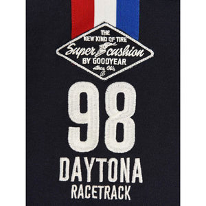 Goodyear Racing Blue Retro Serring Polo Tee Shirt