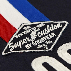 Goodyear Racing Blue Retro Serring Polo Tee Shirt