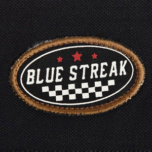 Goodyear Racing Black Retro Watkins Polo Tee Shirt