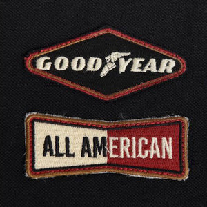 Goodyear Racing Black Retro Watkins Polo Tee Shirt