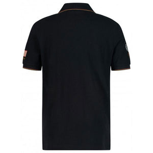 Goodyear Racing Black Retro Watkins Polo Tee Shirt