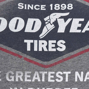Goodyear Tyres Grey Los Altos Large Front Print Tee Shirt