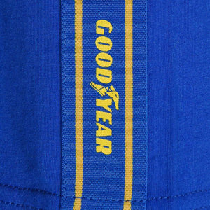 Goodyear Tyres Blue Menlo Park Large Front Print Tee Shirt