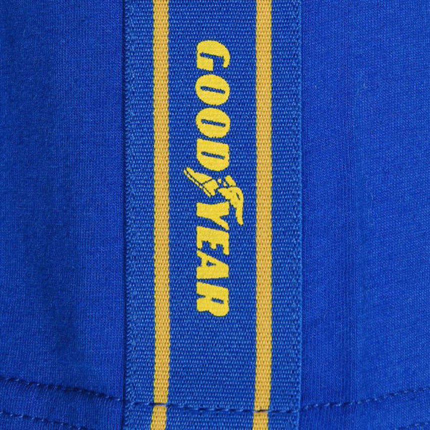 Goodyear Tyres Blue Menlo Park Large Front Print Tee Shirt