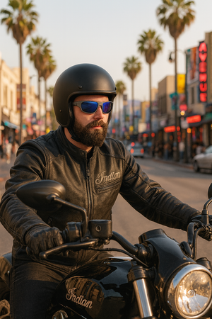 INDIAN Motorcycles Bike & Car Driving Genuine Sunglasses & Glasses Case IN2030