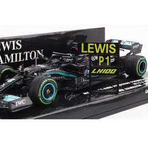 Minichamps 1:43 Mercedes AMG Winner Russia 2021 GP Lewis Hamilton #44 Model Car
