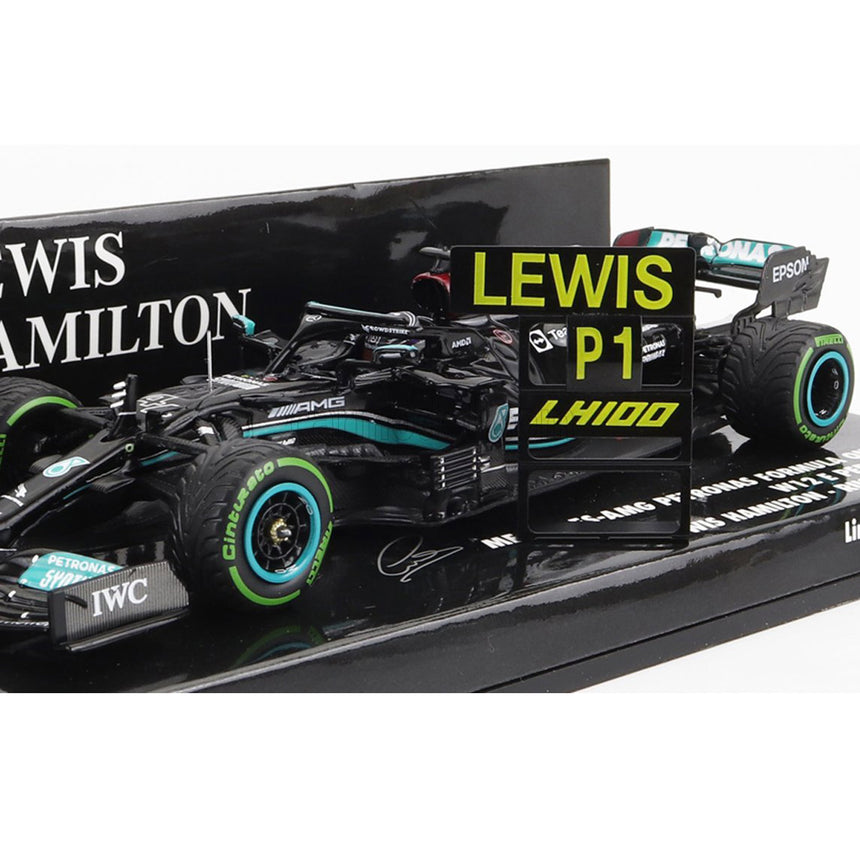 Minichamps 1:43 Mercedes AMG Winner Russia 2021 GP Lewis Hamilton #44 Model Car