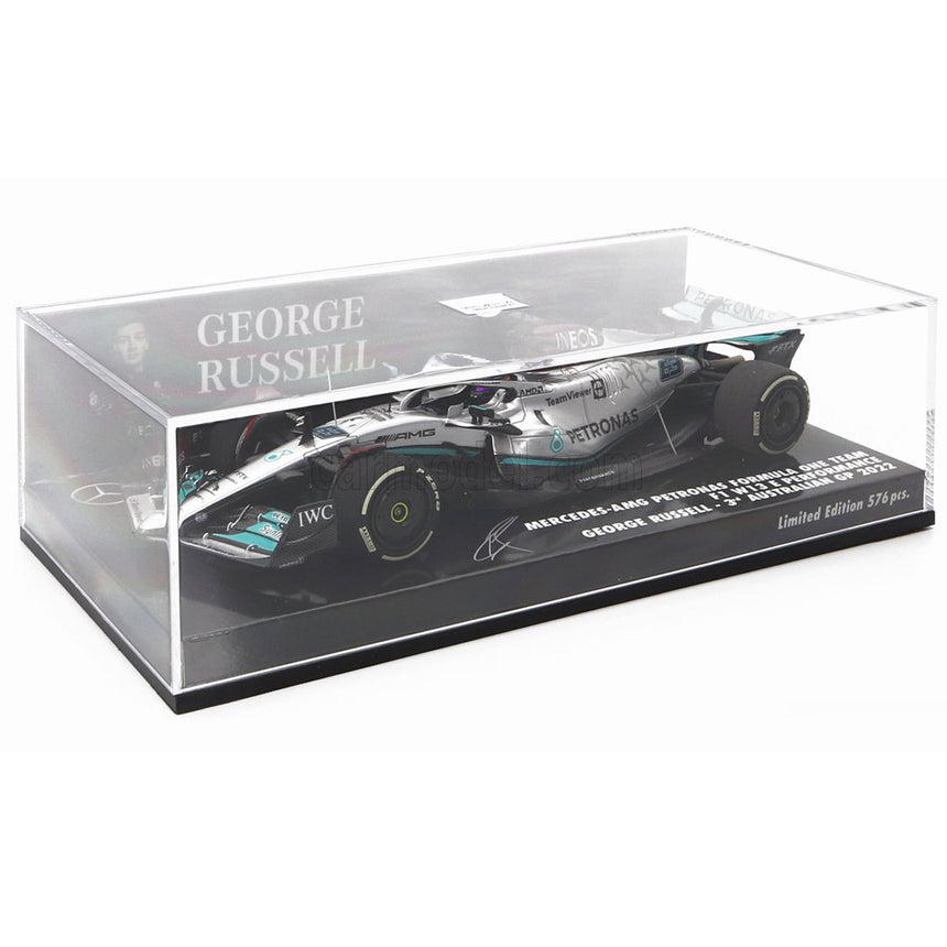 Minichamps 1:43 Mercedes AMG 3rd Australian 2022 GP George Russell #63 Model Car