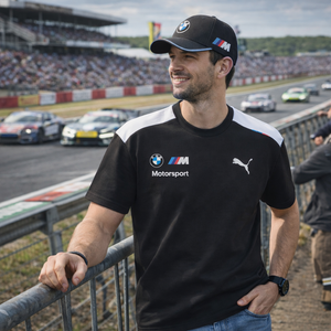 BMW Motorsport M Sport PUMA 2026 Black Official Licensed Drivers Tee Shirt