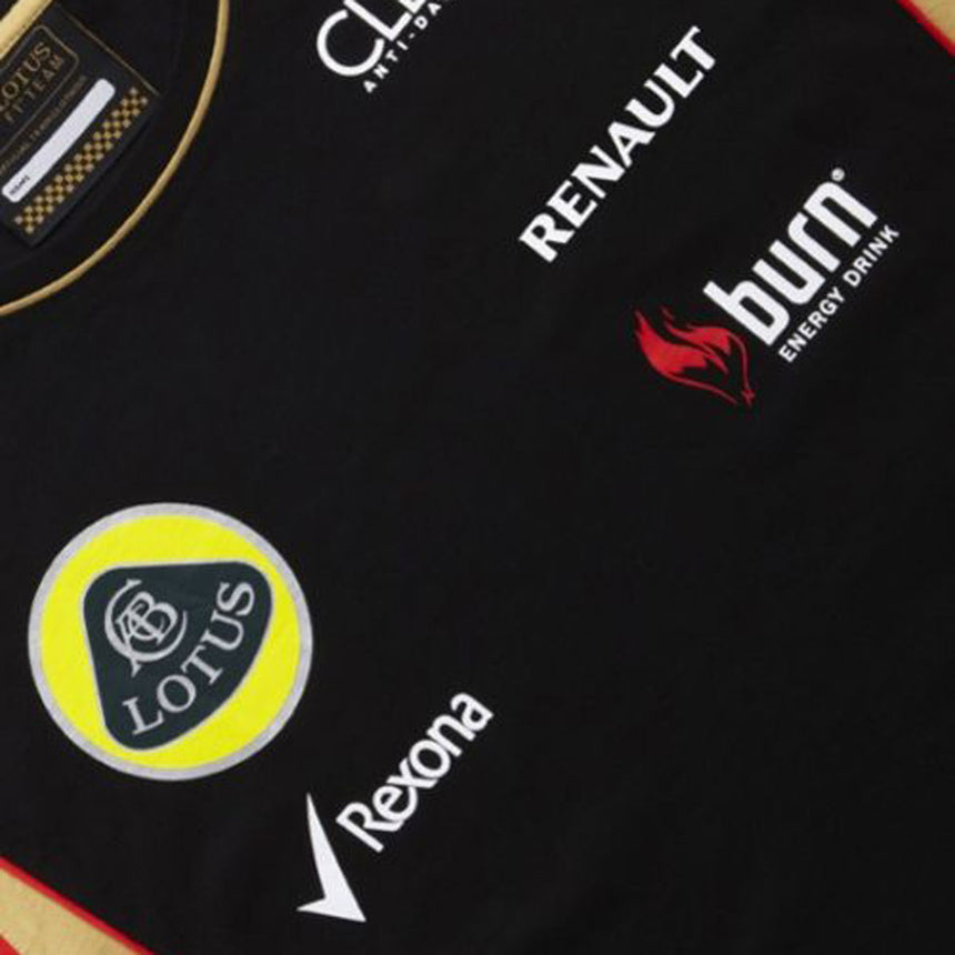 Lotus F1 Team Replica T-Shirt - Men's Black & Gold | Official Lotus Merchandise