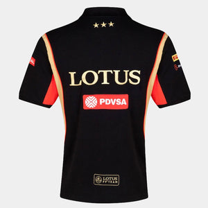Lotus F1Team Replica Womens Poloshirt | Black/Gold