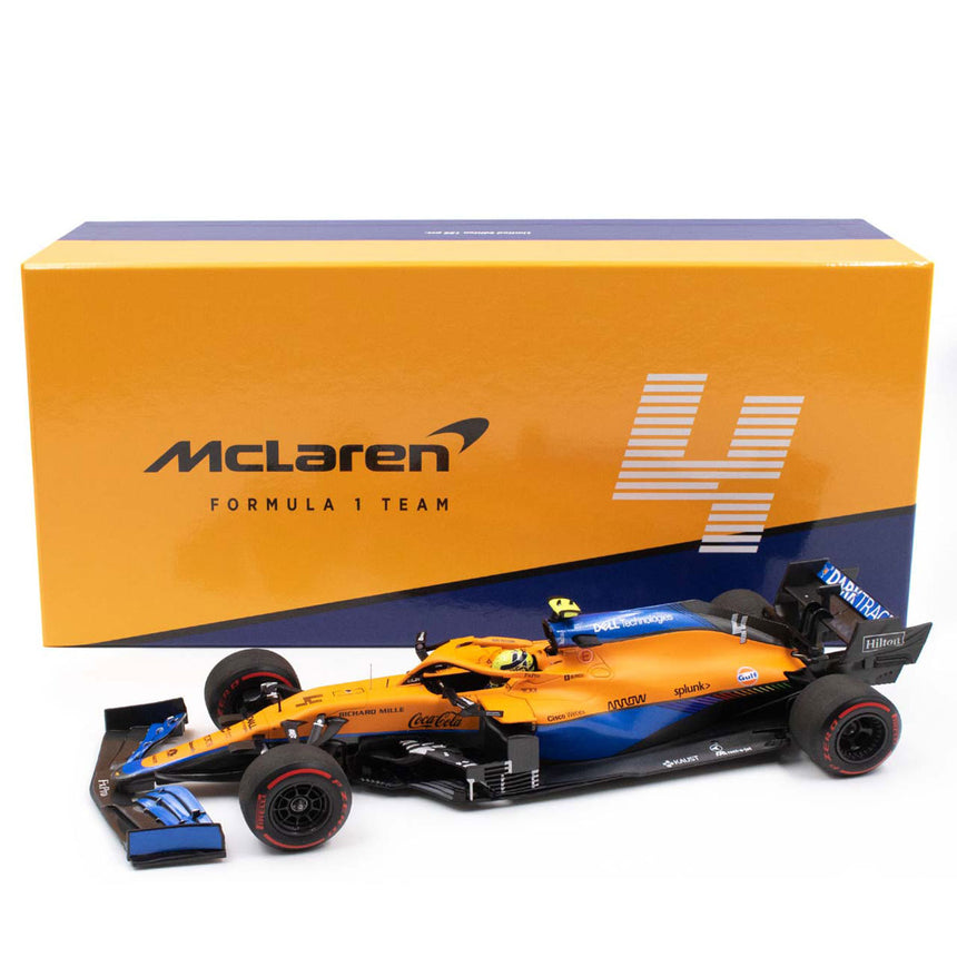 Minichamps 1/18 Mclaren Formula 1 Team MCL35M Lando Norris Bahrain GP 2021