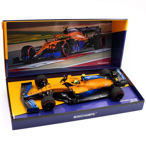 Minichamps 1/18 Mclaren Formula 1 Team MCL35M Lando Norris Bahrain GP 2021