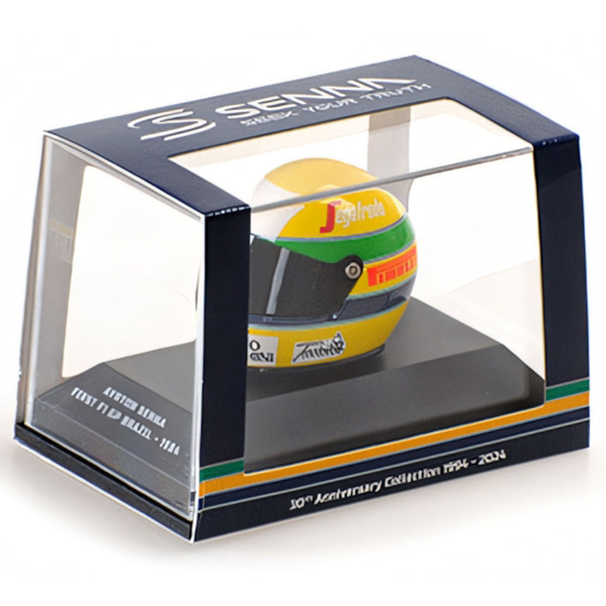 Minichamps 1/8 Scale 1984 First F1 GP Brazil Ayrton Senna Helmet