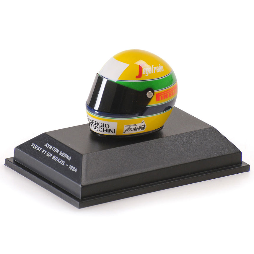 Minichamps 1/8 Scale 1984 First F1 GP Brazil Ayrton Senna Helmet