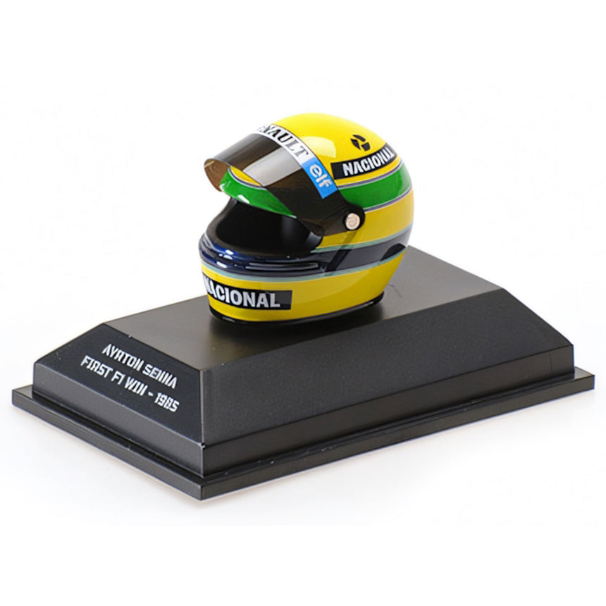 Minichamps 1/8 Scale 1985 First F1 Win Ayrton Senna Helmet