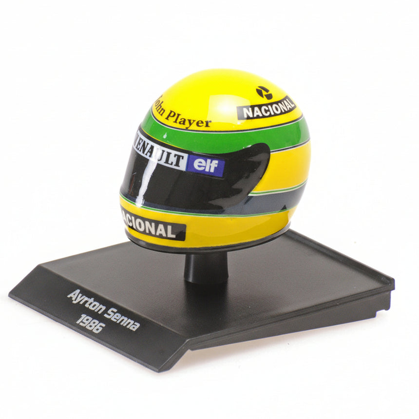 Minichamps 1:10 Scale 1986 Aytron Senna Mini Model Helmet