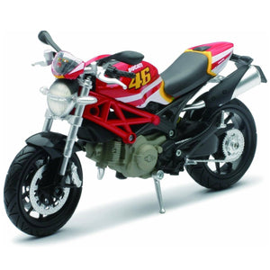 Newray 1:12 Scale Ducati Monster 796 #46 Valentino Rossi Diecast Model Motorcycle Bike