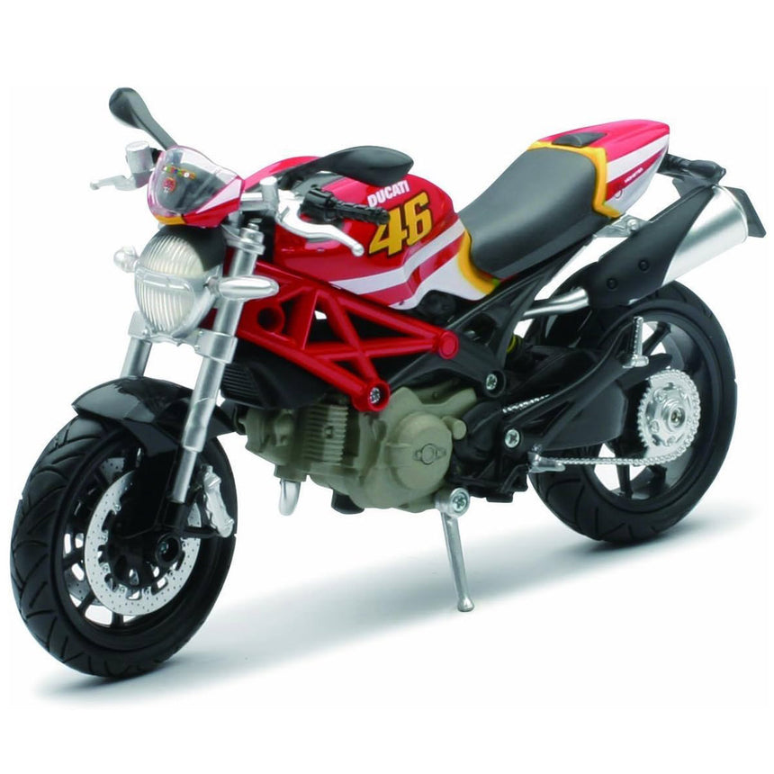 Newray 1:12 Scale Ducati Monster 796 #46 Valentino Rossi Diecast Model Motorcycle Bike