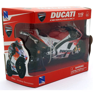 New Ray 1:12 Scale Ducati Racing Team #04 Andrea Dovizioso Diecast Model Motorcycle Bike