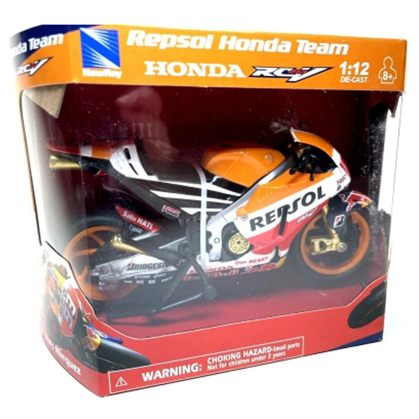 New Ray 1:12 Scale Repsol Honda Racing #93 Marc Marquez Diecast Model Motorcycle Bike