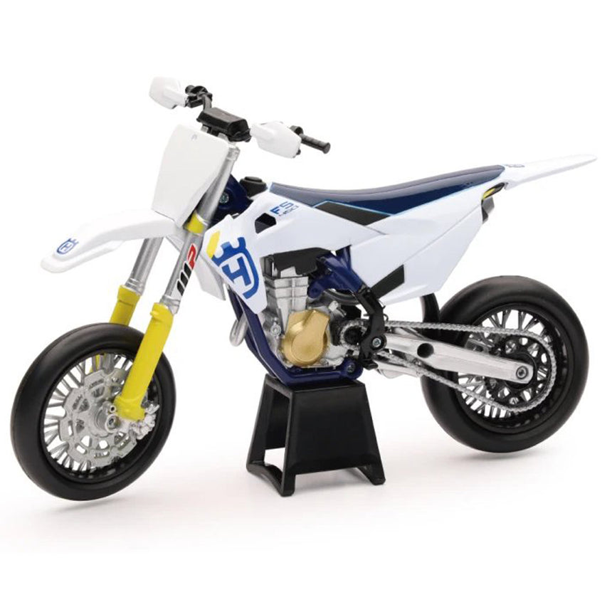 New Ray 1:12 Scale Husqvarna FS450 White & Blue Diecast Model Motorcycle Bike