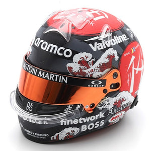 Sparkmodel 1:5 Scale Fernando Alonso Japanese Grand Prix 2024 Model Helmet