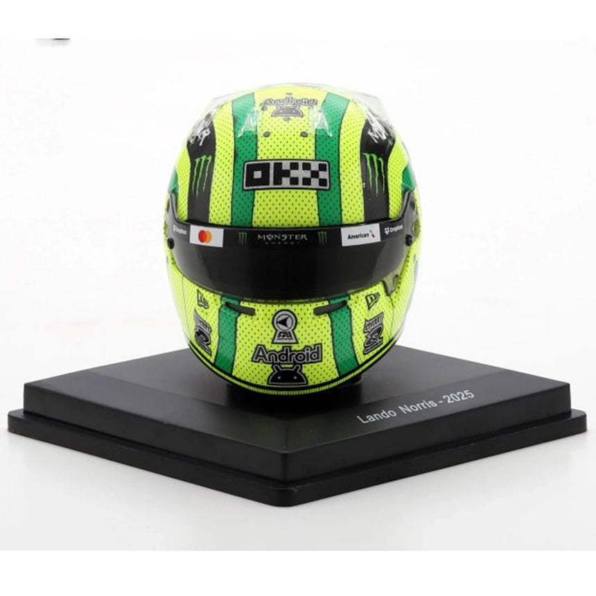 Spark Lando Norris 2025 Austin Formula 1 Grand Prix 1:5 Scale Diecast Model Helmet