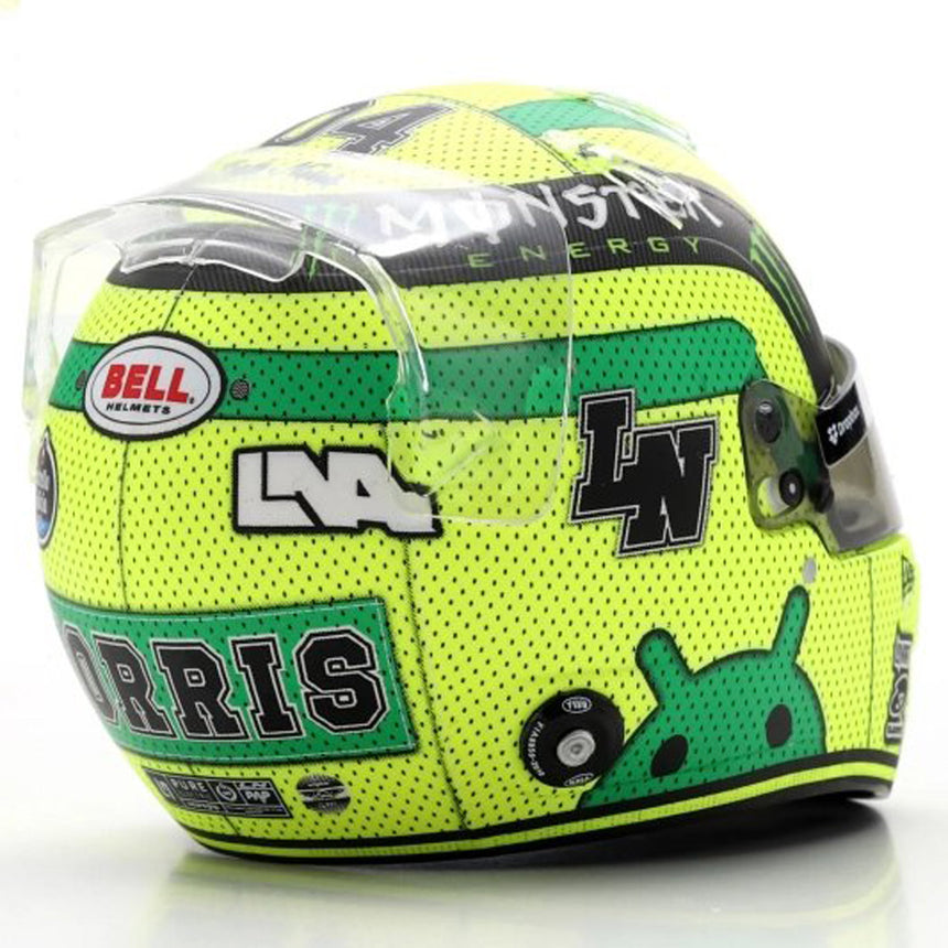 Spark Lando Norris 2025 Austin Formula 1 Grand Prix 1:5 Scale Diecast Model Helmet
