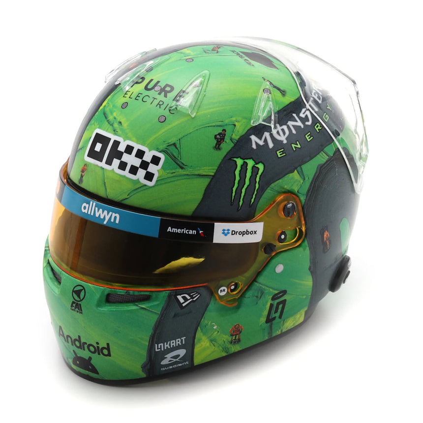 Spark Lando Norris 2025 Las Vegas Formula 1 Grand Prix 1:5 Scale Diecast Model Helmet
