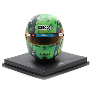 Spark Lando Norris 2025 Las Vegas Formula 1 Grand Prix 1:5 Scale Diecast Model Helmet