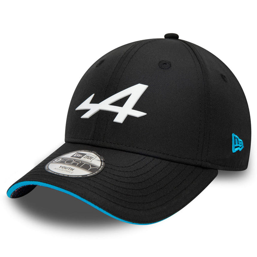 Alpine Racing 9FORTY New Era Snap Back Black Kids Team Cap