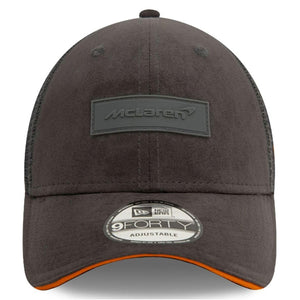 McLaren Grey Suede Look McLaren Logo Cap