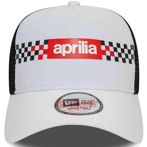 New Era Aprilla Checker Print White Official Trucker Baseball Cap