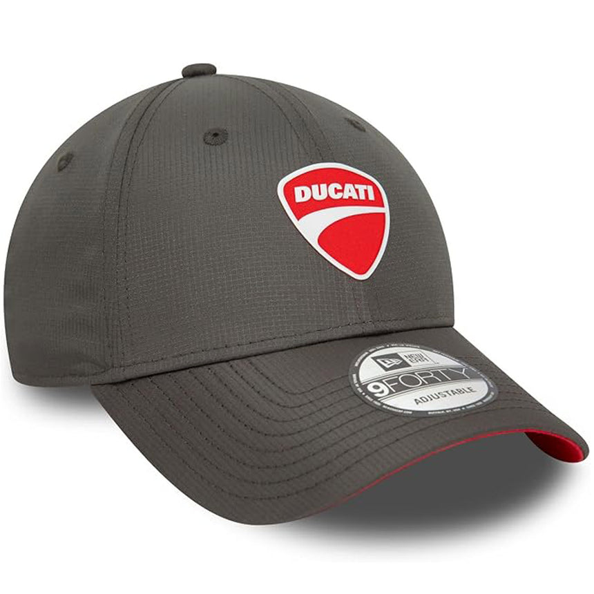 New Era 9Forty Ducat Ripstop Grey Official Baseball Cap Racing Hat