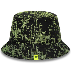 Valentino Rossi VR46 New Era Glitch Black/Neon Official Bucket Hat