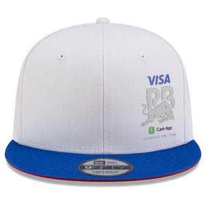 Visa Cash App Racing Bulls F1 Team White Snapback Flat Brim Baseball Cap